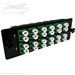 24 Fiber LC APC Singlemode 9/125 Ultra High Density (UHD) Fiber Optic Adapter Panel by QuickTreX®