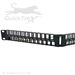 QuickTreX&reg; 48 Port High Density Angled 1U Shielded Blank Keystone Patch Panel