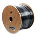 Cat 5E Outdoor Direct Burial UTP Solid Conductor Ethernet Cable (24 AWG - 350 MHz - Black) 1000 Ft b