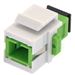 SC APC Simplex Singlemode Fiber Optic Keystone Coupler by QuickTreX