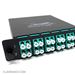 MTP® 24 Fiber (2 X 12 MTP Male) to 24 LC (12 Duplex Adapters) Multimode OM4 50/125 Low Loss LGX Cassette with Genuine US Conec® Connectors by QuickTreX®