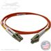 LC to LC Plenum Rated Multimode OM2 50/125 Premium Custom Duplex Fiber Optic Patch Cable with Corning® Glass - Made in the USA by QuickTreX®