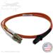LC to MTRJ Plenum Rated Multimode OM1 62.5/125 Premium Custom Duplex Fiber Optic Patch Cable with Corning® Glass - Made in the USA by QuickTreX®