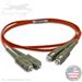 SC to SC Plenum Rated Multimode OM1 62.5/125 Premium Custom Duplex Fiber Optic Patch Cable with Corning® Glass - Made in the USA by QuickTreX®