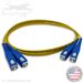 SC to SC Plenum Rated Singemode 9/125 Premium Custom Duplex Fiber Optic Patch Cable with Corning® Glass - Made in the USA by QuickTreX®