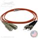 ST to SC Plenum Rated Multimode OM1 62.5/125 Premium Custom Duplex Fiber Optic Patch Cable with Corning® Glass - Made in the USA by QuickTreX®
