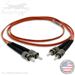 ST to ST Plenum Rated Multimode OM1 62.5/125 Premium Custom Duplex Fiber Optic Patch Cable with Corning® Glass - Made in the USA by QuickTreX®