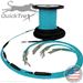 72 Strand Indoor/Outdoor Multimode 10/40/100 GIG OM4 50/125 Pre-Terminated Fiber Optic Micro-Distribution Cable Assembly with Corning® Glass - Made in the USA by QuickTreX®