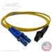 MTRJ to LC Plenum Rated Singemode 9/125 Premium Custom Duplex Fiber Optic Patch Cable with Corning® Glass - Made in the USA by QuickTreX®