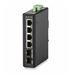 4 Port Gigabit Unmanaged Rugged Industrial (Extreme Temp) Network Switch with 2 Gigabit SFP Ports - I100 Series by Signamax