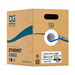 Cat 6 UTP Solid 23AWG 600MHz Plenum Rated (CMP) Ethernet Cable 1000 Ft by DG Network Solutions