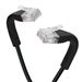 10 Ft Cat 6A EZ Flex Bendable Ultra Thin Stock Ethernet Patch Cable w/ Extra Flexible and Ultra Protective Molded Strain Relief Boots 