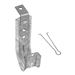 2 Inch Ceiling Mount Galvanized Steel J-Hooks with Retaining Clips for Cable Support & Wire Management - 50 Pack