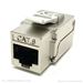 QuickTreX&reg; Premium Cat 6 Shielded Keystone Jack - 90 Degree Punch Down - TAA Compliant - RoHS Compliant and UL Listed