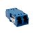 LC UPC Duplex Singlemode Fiber Optic Coupler without Flange - Blue