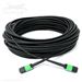 Stock Indoor/Outdoor 30 Meter 12 Fiber (1 X 12) MPO APC Female to MPO APC Female Singlemode LSZH Rated Fiber Optic Trunk Cable - Method B (Fully Flipped) by QuickTreX