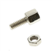 D-Sub Hex Head Screw with Nut 4-40 UNC 100 Pack