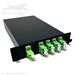 1 X 8 LC APC Singlemode Fiber Optic PLC Splitter LGX Cassette by QuickTreX&reg;