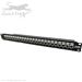 QuickTreX&reg; 24 Port Cat 6 Shielded Ethernet Patch Panel with Wire Management and 90 Degree Punch Down Keystone Jacks - TAA Compliant - RoHS Compliant and UL Listed