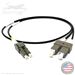 Custom Armored Indoor/Outdoor Plenum Rated Multimode OM1 62.5/125 Premium Duplex Fiber Optic Patch Cable - Made in the USA by QuickTreX®