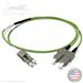 Custom Armored Indoor Plenum Rated Multimode 10/40/100/400 GIG OM5 50/125 Premium Duplex Fiber Optic Patch Cable- Made in the USA by QuickTreX®