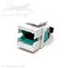 MTP Multimode OM3 and OM4 Keystone Coupler for Mating Male to Female MTP / MPO Fiber Optic Cables - Key Up / Key Down - by QuickTreX