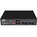 QuickTreX&reg; 7 Port Unmanaged Gigabit PoE+ Switch with 4 x GIG PoE+/Normal/VLAN/300m RJ45 30/15.4W Ports, 1 x GIG RJ45 Uplink Port, 1 x SFP GIG Uplink Port, 1 x Combo Port, Watchdog, and Built-In Power Supply  - RoHS Compliant