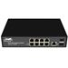 QuickTreX&reg; 8 Port Managed Layer 2+ Gigabit PoE+ Switch with 8 x GIG PoE+ RJ45 30/15.4W Ports, 2 x GIG SFP Uplink Ports, 1 x RJ45 Console Port, and Built-In 120W Power Supply  - RoHS Compliant