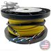 6 Strand Indoor Plenum Rated Ultra Thin Micro Armored Singlemode Pre-Terminated Hybrid Power + Fiber Optic Cable Assembly with Corning® Glass and 2 x 18 AWG Power Wires - Made in the USA by QuickTreX®