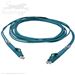 Stock 1 meter LC to LC Armored Multimode 10/40/100 GIG OM4 50/125 Duplex Plenum Rated OFCP Fiber Optic Patch Cable by QuickTreX®