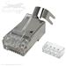 QuickTreX&reg; Cat 8 Shielded Modular Plug with Load Bar - Bag of 25