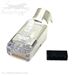 QuickTreX&reg; Premium Category 6E / 5E Shielded RJ45 Modular Plugs with Loadbar - Bag of 50 - Made in the USA - RoHS and TAA Compliant 
