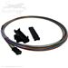 QuickTreX&reg; 12 Fiber (1 Meter) 0.9mm Diameter Fiber Optic Fan-Out / Breakout Kit - TIA Color Coded - Protects and Transitions 250um Bare Fiber to 0.9mm Buffer Tubes
