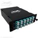 MPO 24 Fiber (1 X 24 MPO Male) to 24 LC (12 Duplex Adapters) Multimode OM4 50/125 Ultra High Density (UHD) Cassette by QuickTreX®