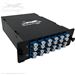 MPO 24 Fiber (2 X 12 MPO Male) to 24 LC (12 Duplex Adapters) Singlemode Ultra High Density (UHD) Cassette by QuickTreX®