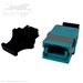 MPO/MTP® Multimode OM3 / OM4 Type B (Key Up to Key Up) Fiber Optic Coupler - Green by QuickTreX®