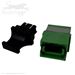 MPO/MTP® Singlemode APC Type B (Key Up to Key Up) Fiber Optic Coupler - Green by QuickTreX®