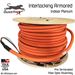 12 Strand Indoor Plenum Rated Interlocking Armored Multimode OM1 62.5/125 Custom Pre-Terminated Fiber Optic Cable Assembly - Made in the USA by QuickTreX®