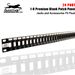 QuickTreX® 24 Port Keystone Blank Patch Panel (1 RU)