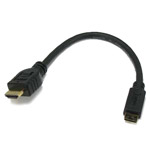 1 foot HDMI-Male to Mini-Male C Cable High Speed with Ethernet